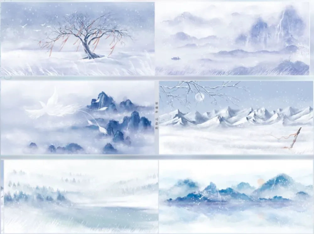 7583-JINGWUZHI Studio-10.3x127cm Washi PET Tape