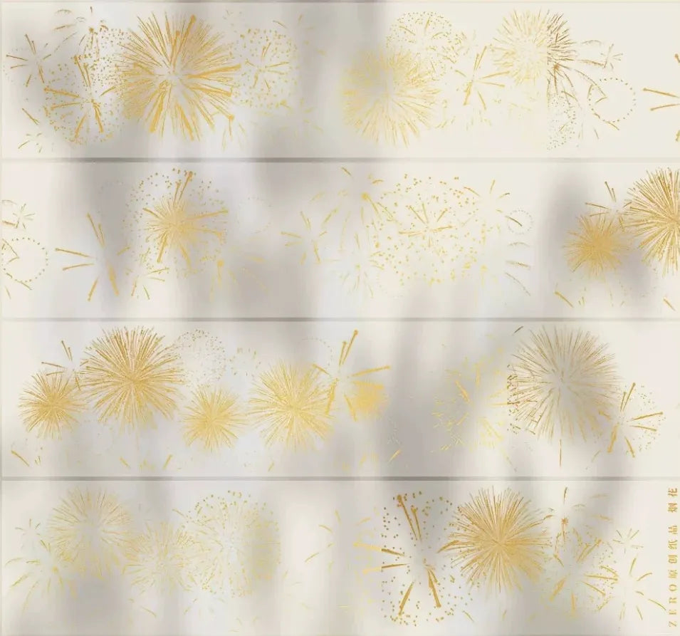 7589-ZERO Studio-Holographic Glod Foil Stamping PET Tape