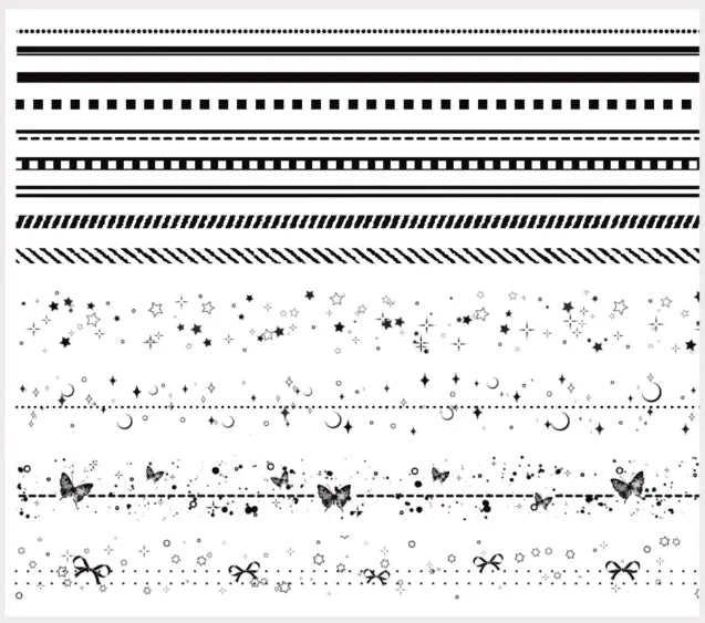 7676-Qianyan Stuido-9x100cm Precut Washi PET Tape