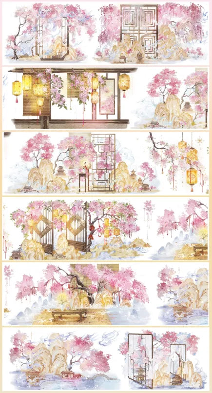 7689-SAMA Studio-6.5x100cm Precut Shell Luster PET Tape