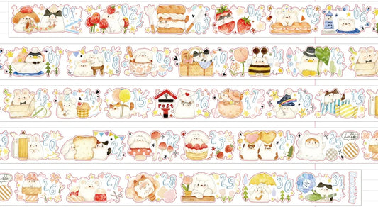 7718-Tang Yuan Studio-3x135cm Pre Cut Gloss PET Tape