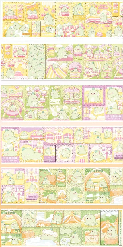 7751-King Kong Rabbit Studio-6x100cm Pre Cut Paper PET Tape