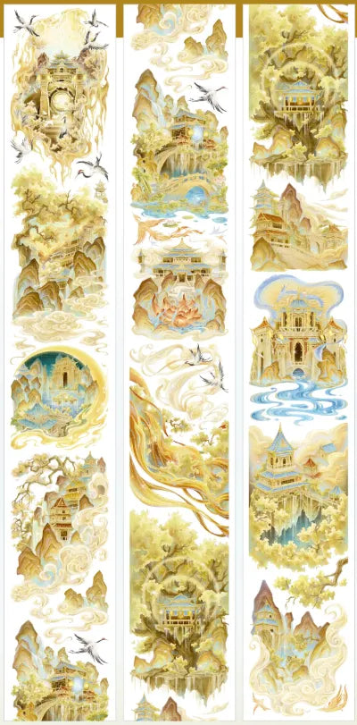 7972-StudioVI Studio-6x100cm Gold Shell Luster PET Tape