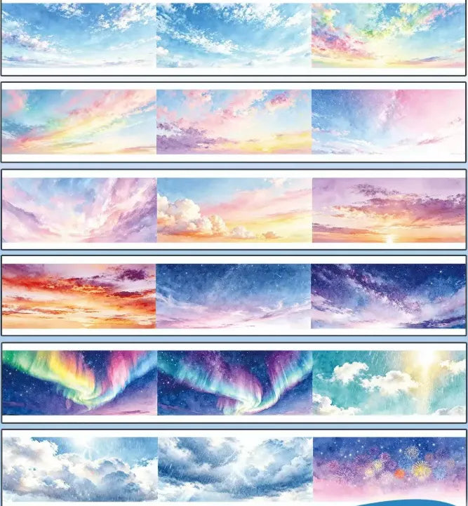 8476-The Moon-Loop-7x300cm Washi PET Tape