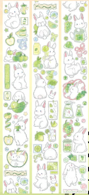 8828-King Kong Rabbit Studio-Precut Shell Luster PET Tape