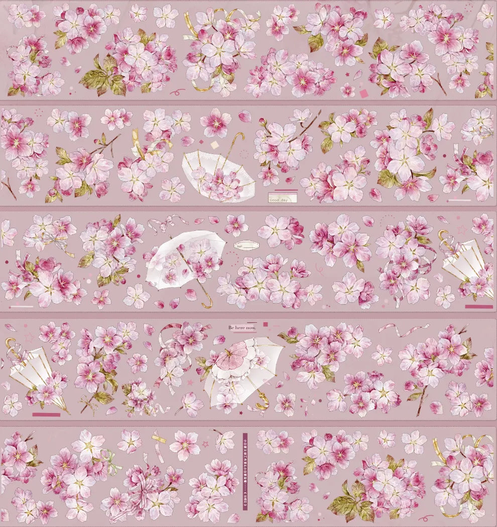 9083-XIAO BAI Studio-Loop-6.5x125cm Precut Shell Luster PET Tape