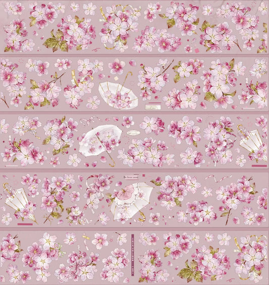 9083-XIAO BAI Studio-Loop-6.5x125cm Precut Shell Luster PET Tape