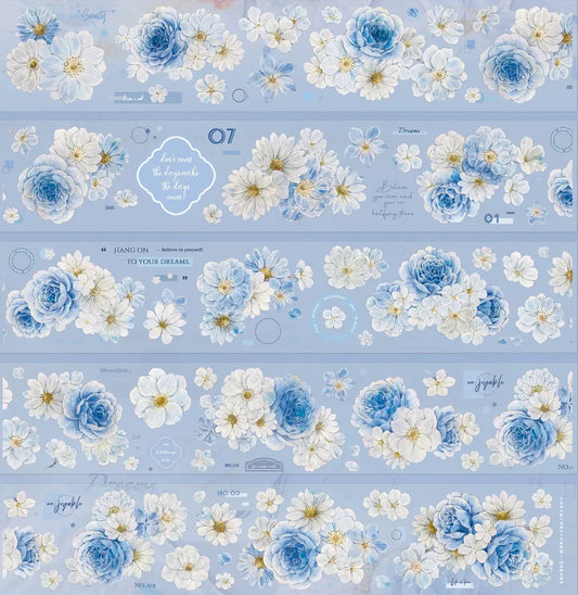 9084-XIAO BAI Studio-Loop-5.5x125cm Precut Shell Luster PET Tape