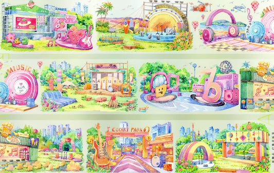 9128-JINGWUZHI Studio-Glossy PET Tape