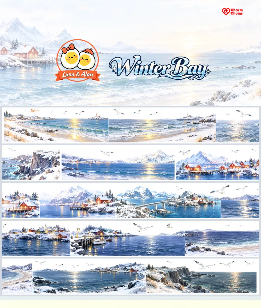 9322-CharmChums-Winter Bay Glossy PET Tape