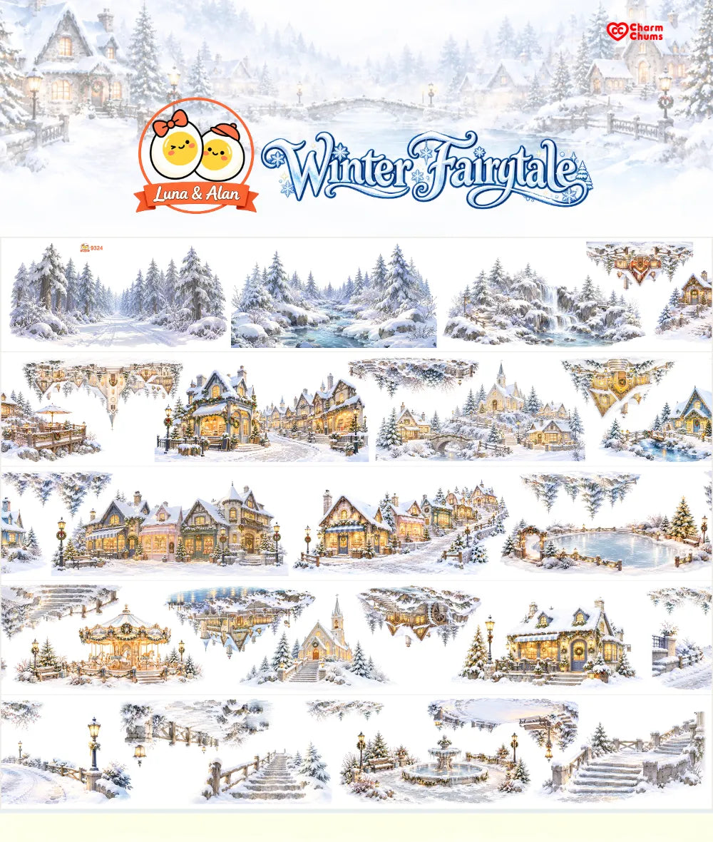 9324-CharmChums-Winter Fairytale Glossy PET Tape