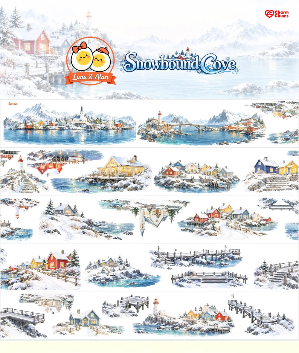 9325-CharmChums-Snowbound Cove Glossy PET Tape