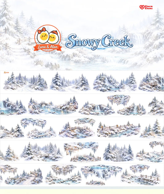 9326-CharmChums-Snowy Creek Glossy PET Tape