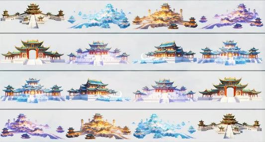 9527-Chen Ran Studio-Loop-9x336cm Glossy PET Tape