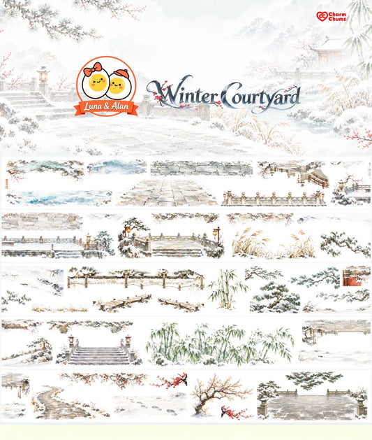 9639-CharmChums-Winter Courtyard Glossy PET Tape