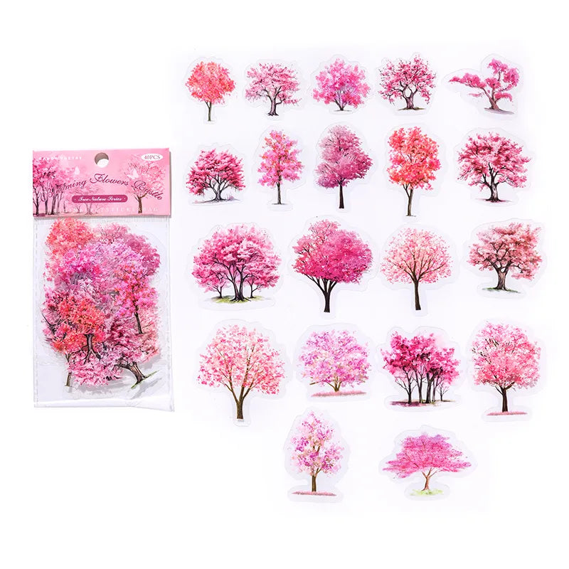 Tree Nature Series-PET Sticker Pack (20pcs each pack)