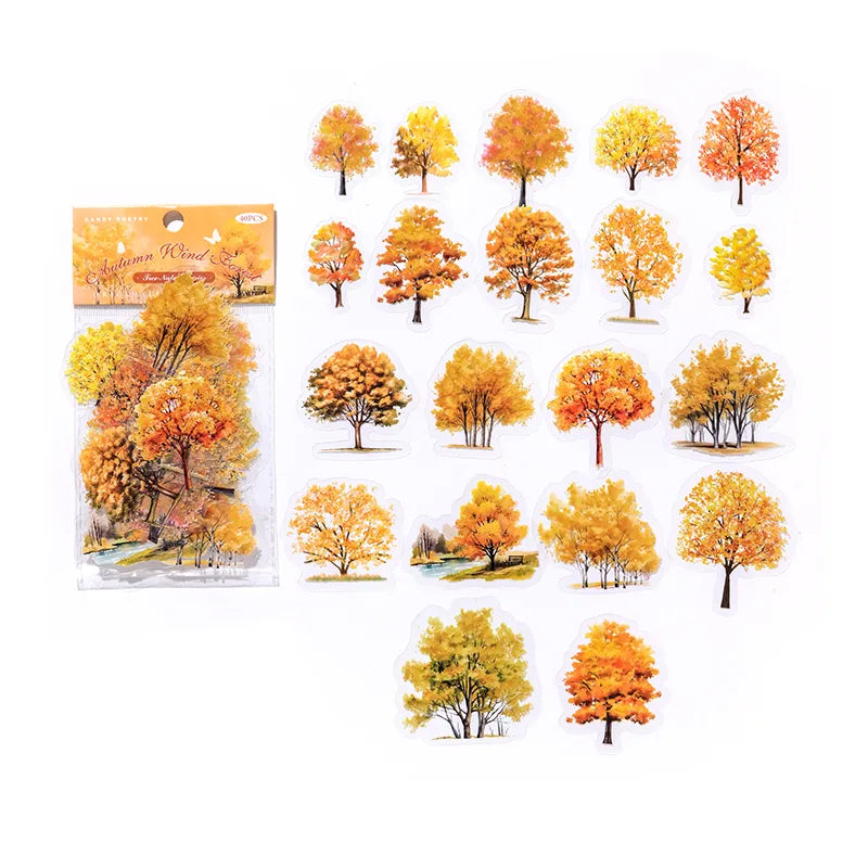 Tree Nature Series-PET Sticker Pack (20pcs each pack)