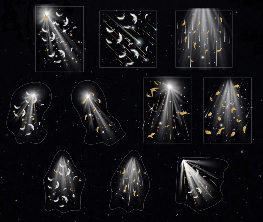 Light Floating Series PET Sticker Pack (20pcs each pack)