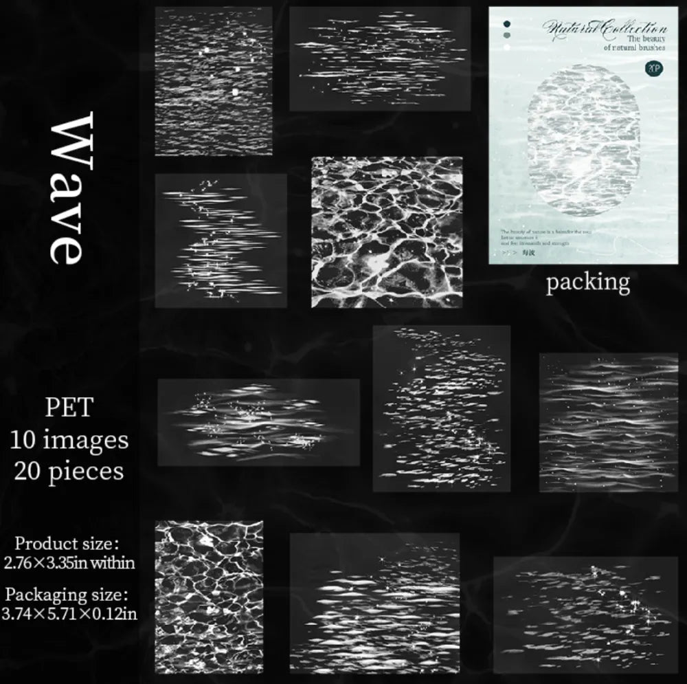 Natural Collection PET Sticker Pack (20pcs each pack)