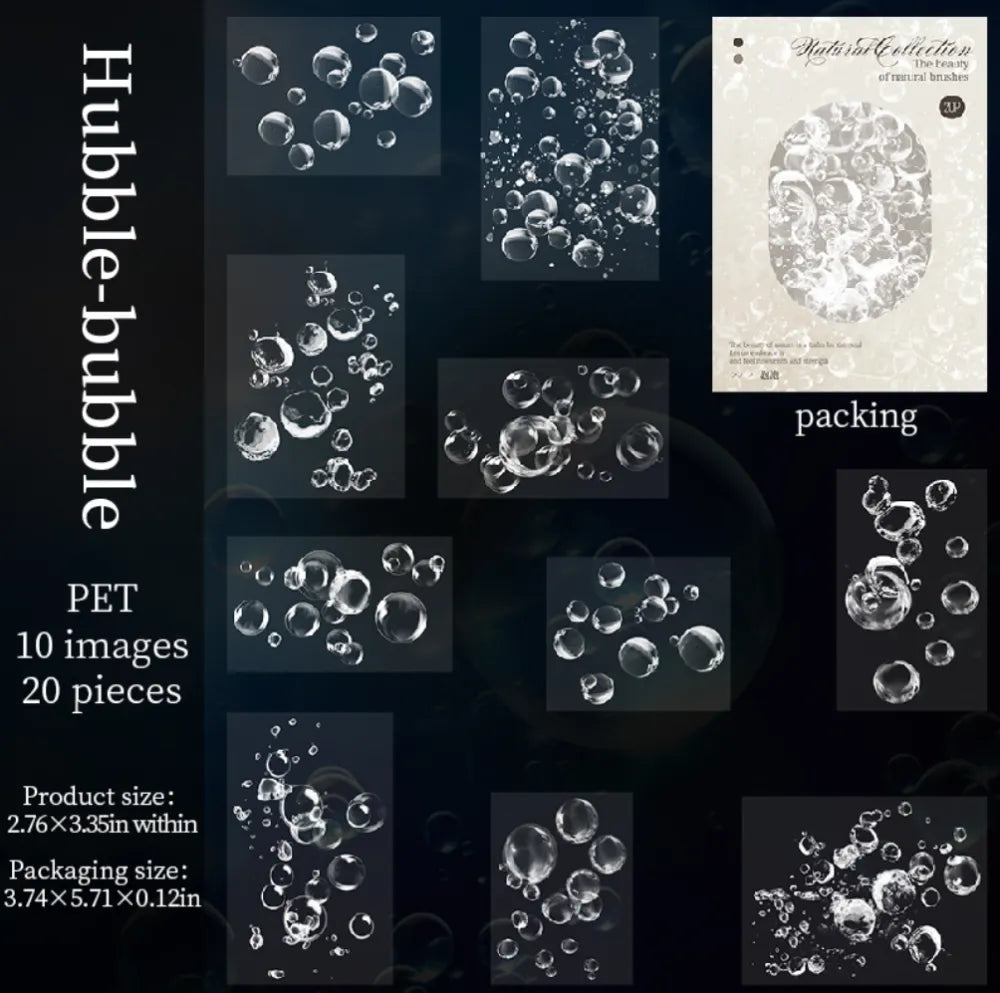 Natural Collection PET Sticker Pack (20pcs each pack)