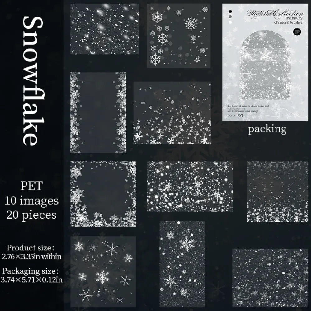 Natural Collection PET Sticker Pack (20pcs each pack)