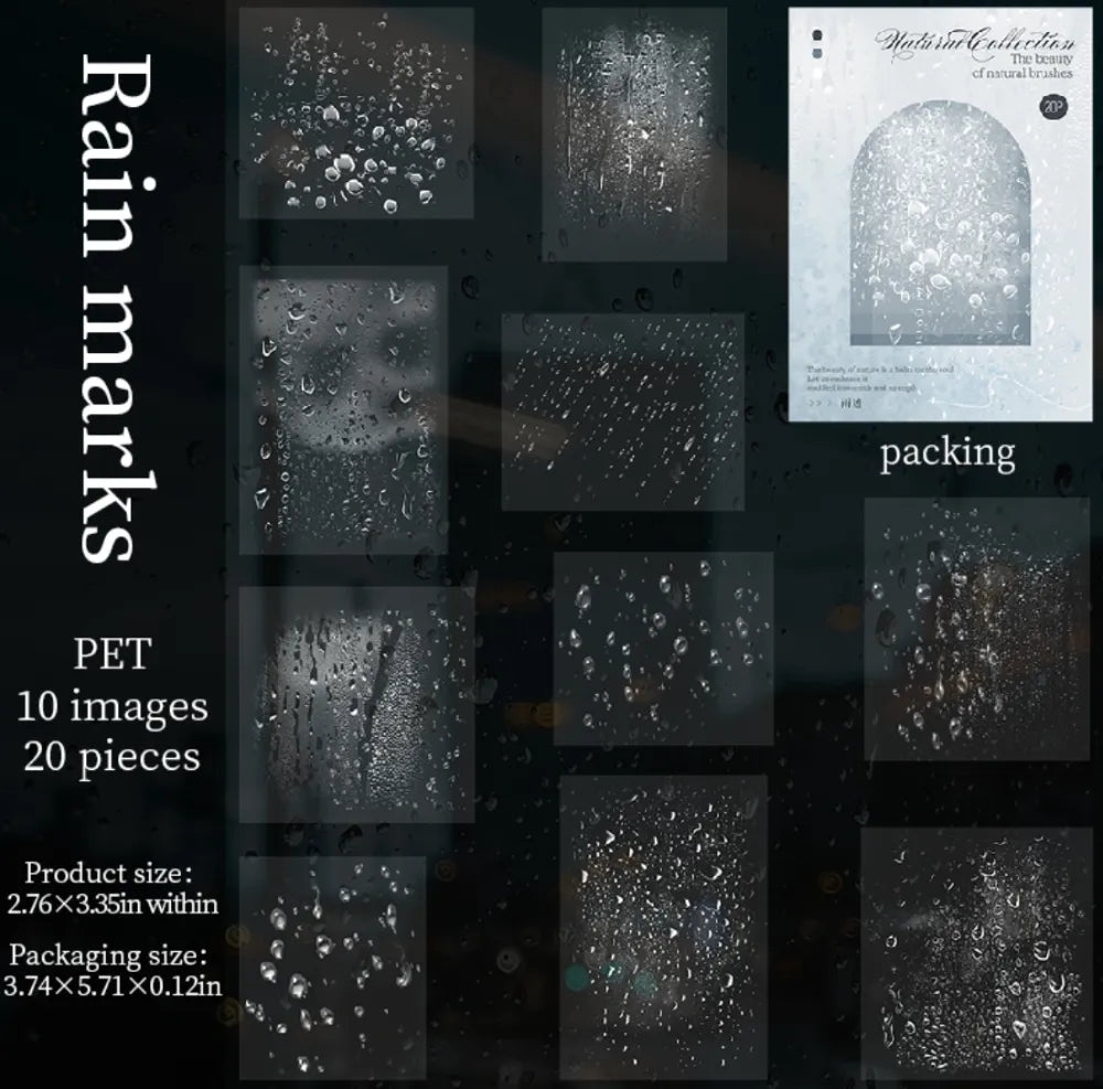 Natural Collection PET Sticker Pack (20pcs each pack)