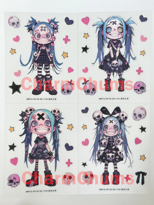 0417-Embossed Sticker