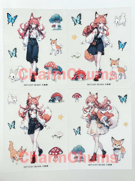 0421-Embossed Sticker