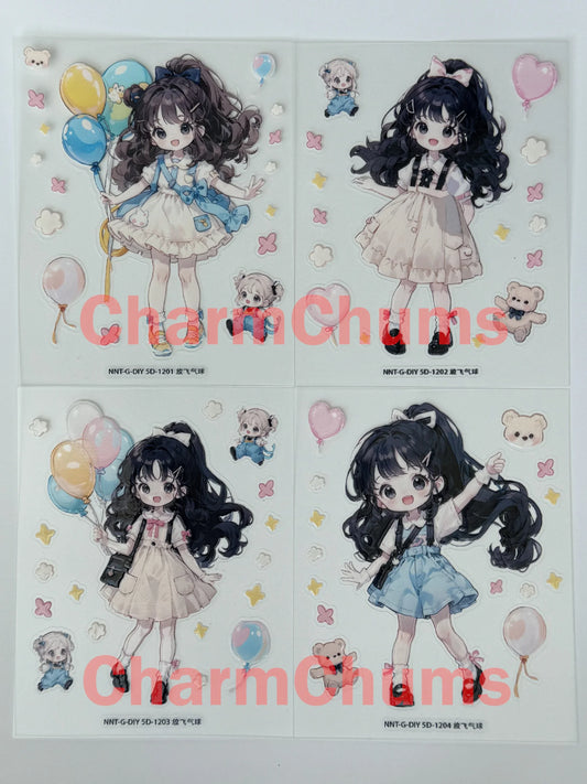 0467-Embossed Sticker