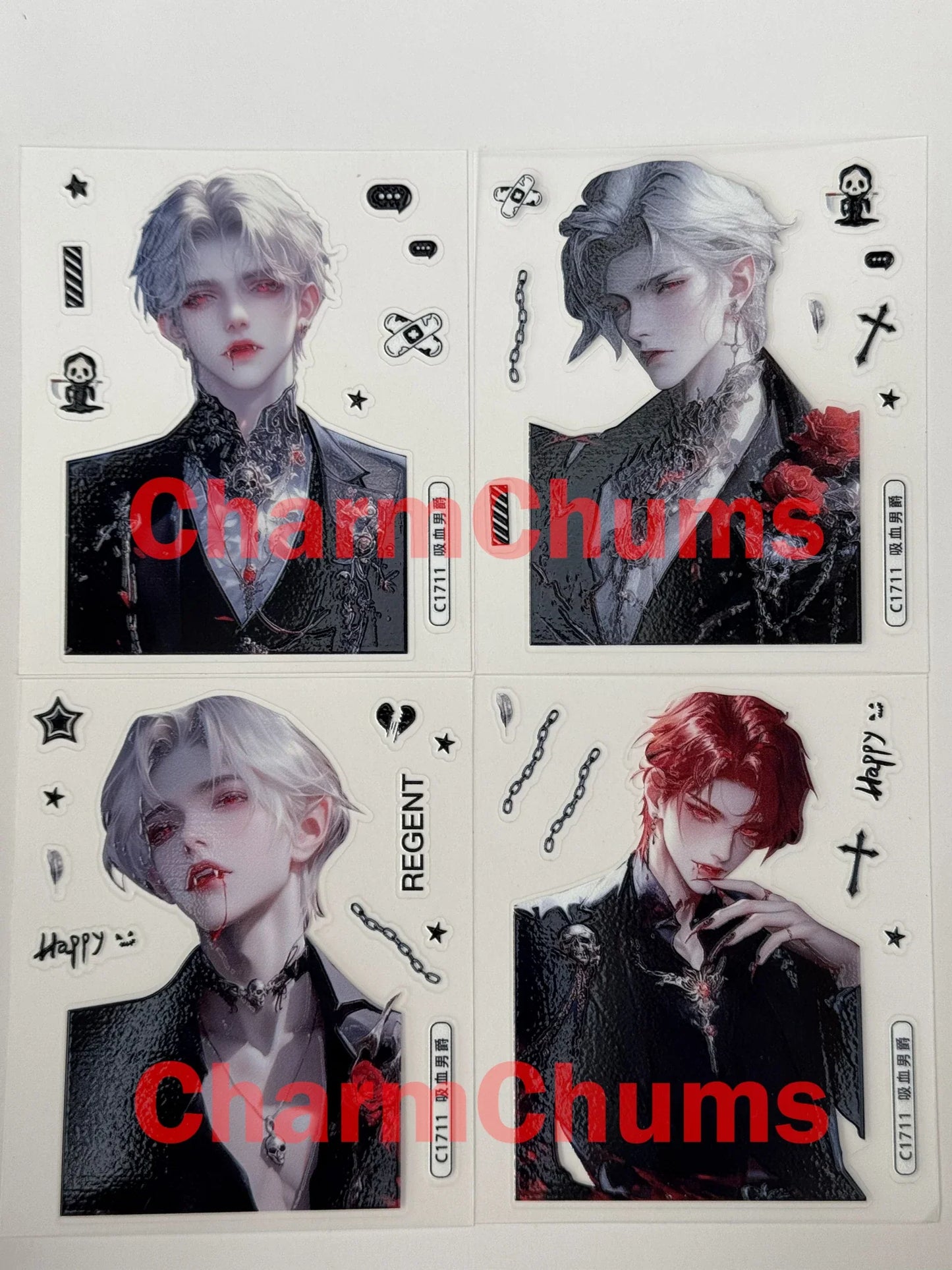 0489-Embossed Sticker