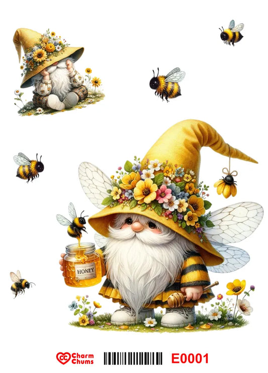 E0001-CharmChums Embossed Sticker