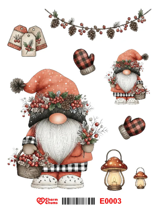 E0003-CharmChums Embossed Sticker