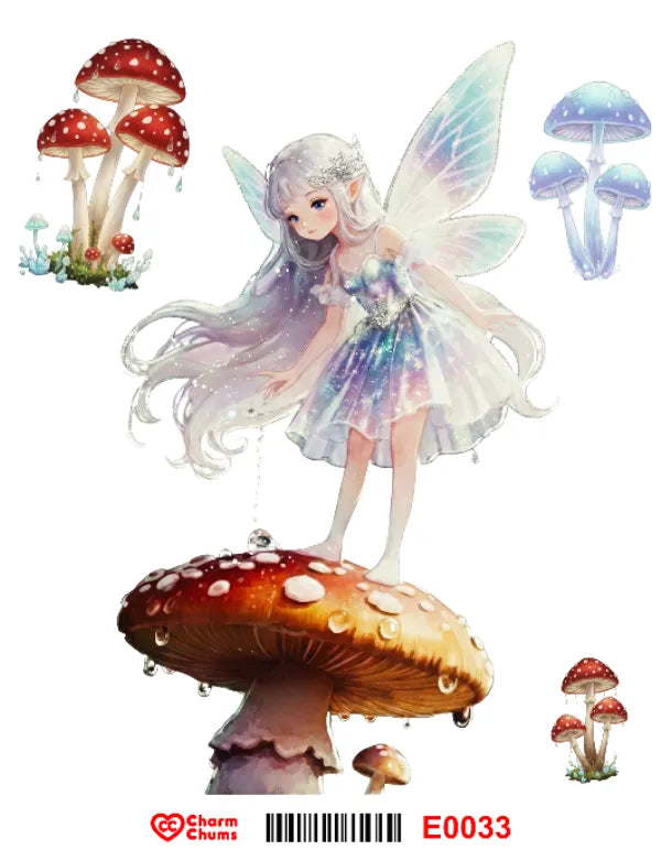 E0033-CharmChums Embossed Sticker