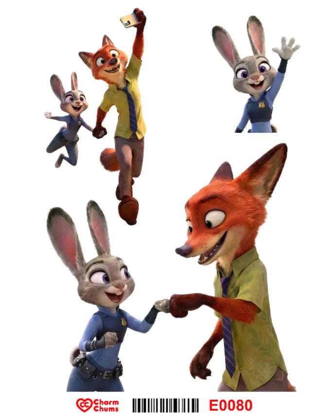 E0080-CharmChums Embossed Sticker