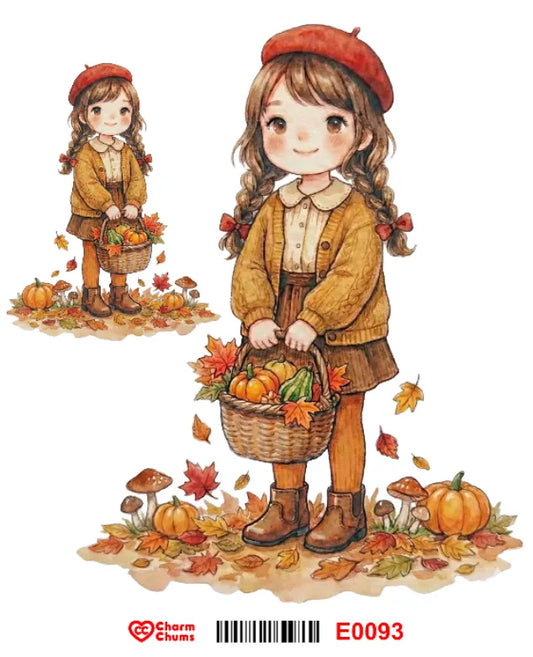 E0093-CharmChums Embossed Sticker