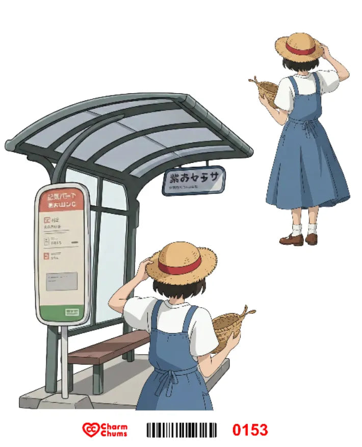 E0153-CharmChums Embossed Sticker