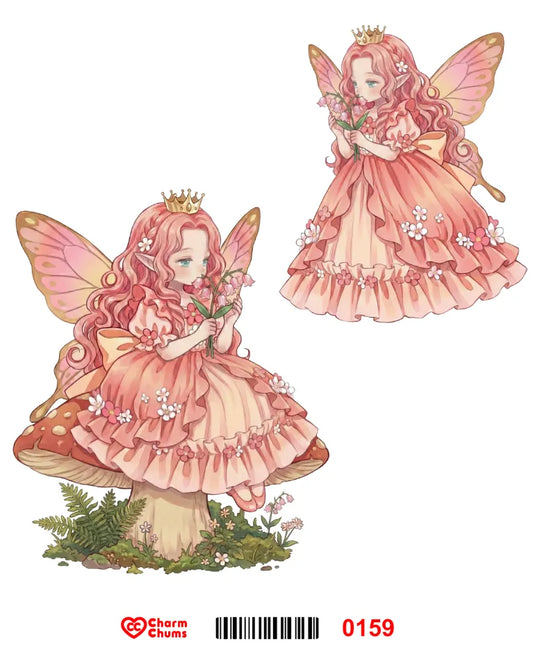 E0159-CharmChums Embossed Sticker