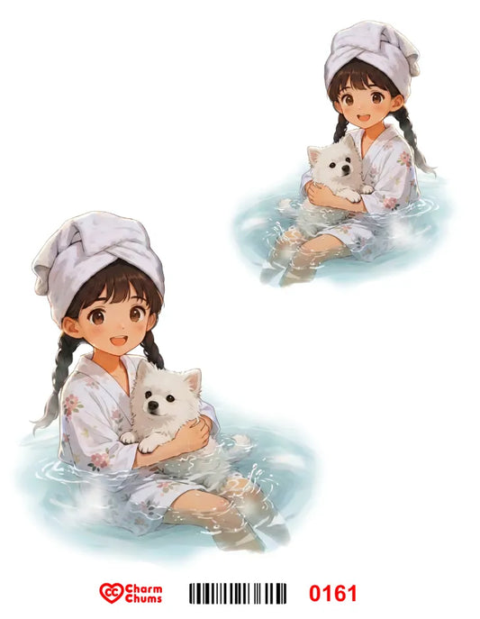 E0161-CharmChums Embossed Sticker