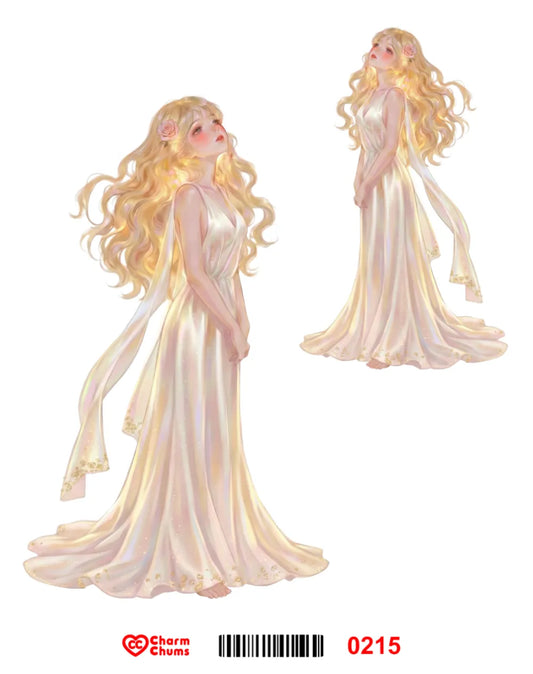 E0215-CharmChums Embossed Sticker