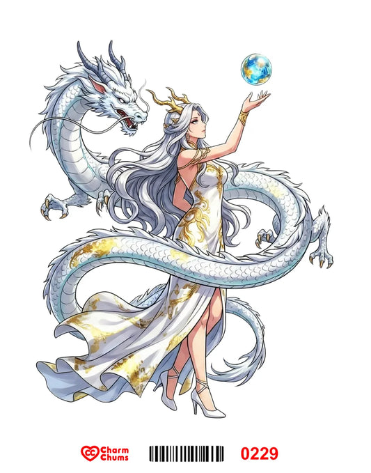 E0229-CharmChums Embossed Sticker