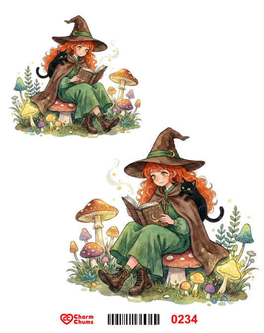 E0234-CharmChums Embossed Sticker