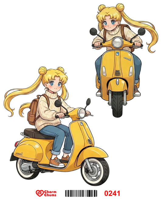 E0241-CharmChums Embossed Sticker