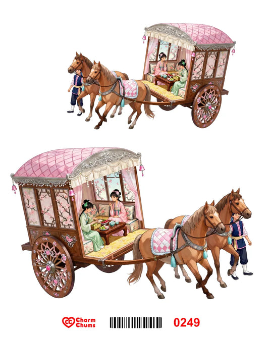 E0249-CharmChums Embossed Sticker