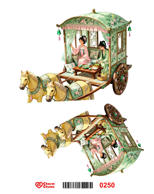 E0250-CharmChums Embossed Sticker