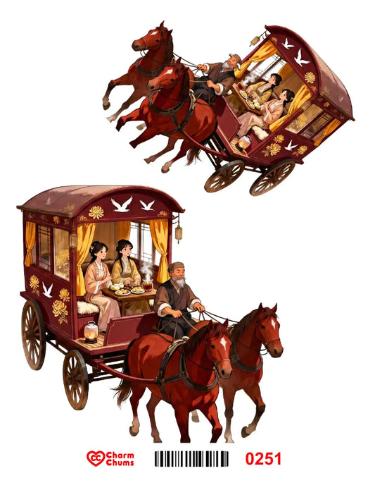 E0251-CharmChums Embossed Sticker