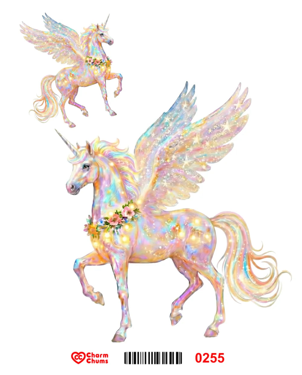 E0255-CharmChums Embossed Sticker