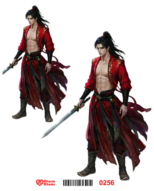 E0256-CharmChums Embossed Sticker