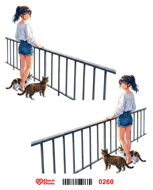 E0260-CharmChums Embossed Sticker