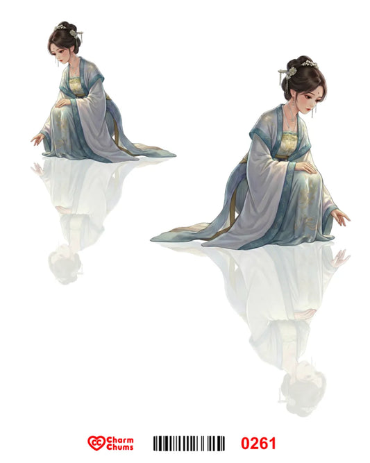 E0261-CharmChums Embossed Sticker