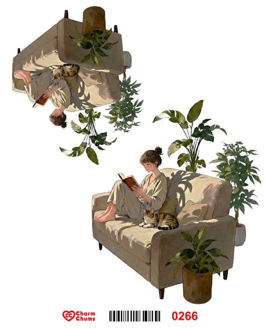 E0266-CharmChums Embossed Sticker